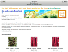 Tablet Screenshot of exotic-seeds.de